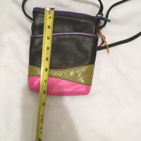 lli New York Multicolor Tassel Leather Crossbody - Picture 7 of 7